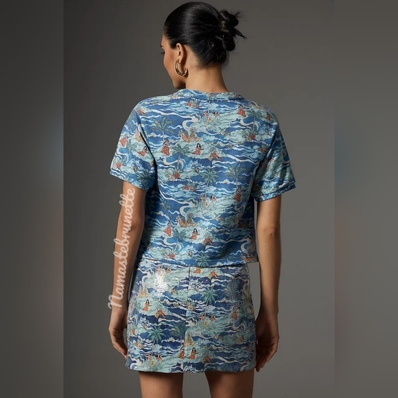 $365 Revolve Sequin Mini Skirt, Size 6 - Picture 14 of 14